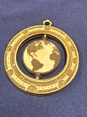 Handcrafted Rotating Earth & Moon Wooden Pendant | Space Inspired Pendant